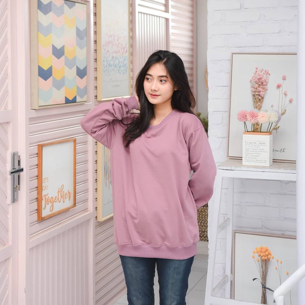 Áo sweater lông cừu trơn thời trang cho nam nữ | BigBuy360 - bigbuy360.vn