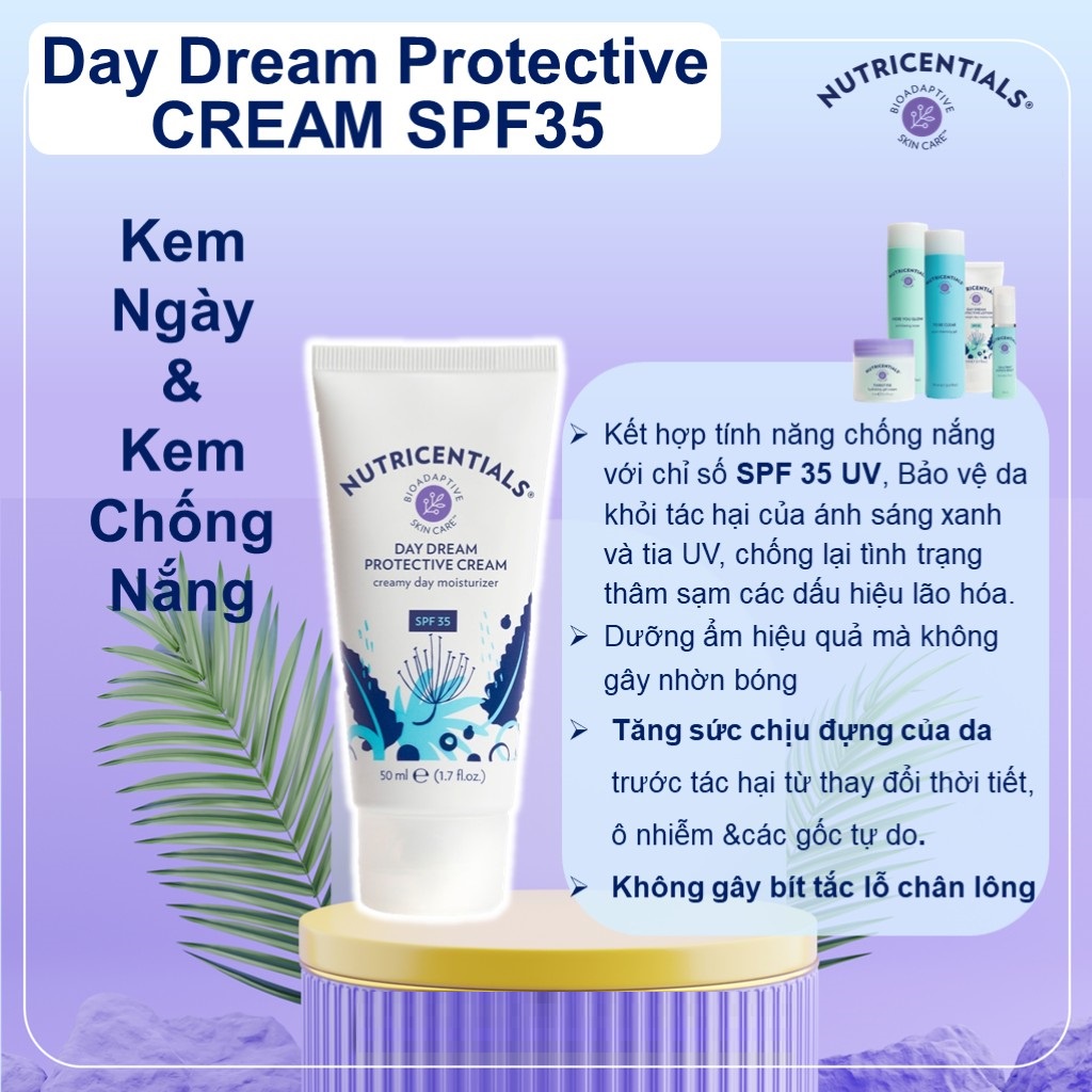 Kem Dưỡng Chống Nắng Ban Ngày Nuskin Day Dream Protective Cream SPF 35 50ml Cho Da Thường Da Khô Da Nhạy Cảm