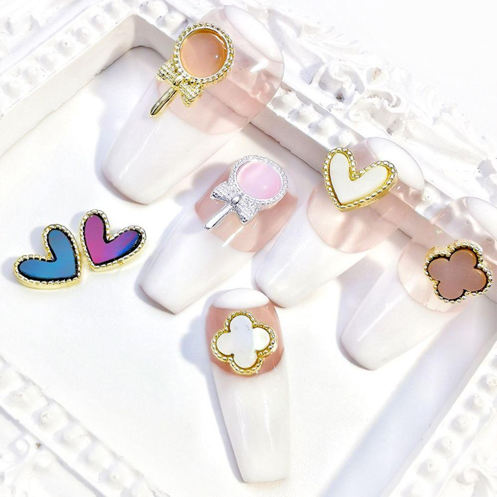 Móng Tay Giả|Phụ Kiện Trang Trí Móng Nghệ Thuật Tạo Hiệu Ứng 3D Hình Trái Tim DIY