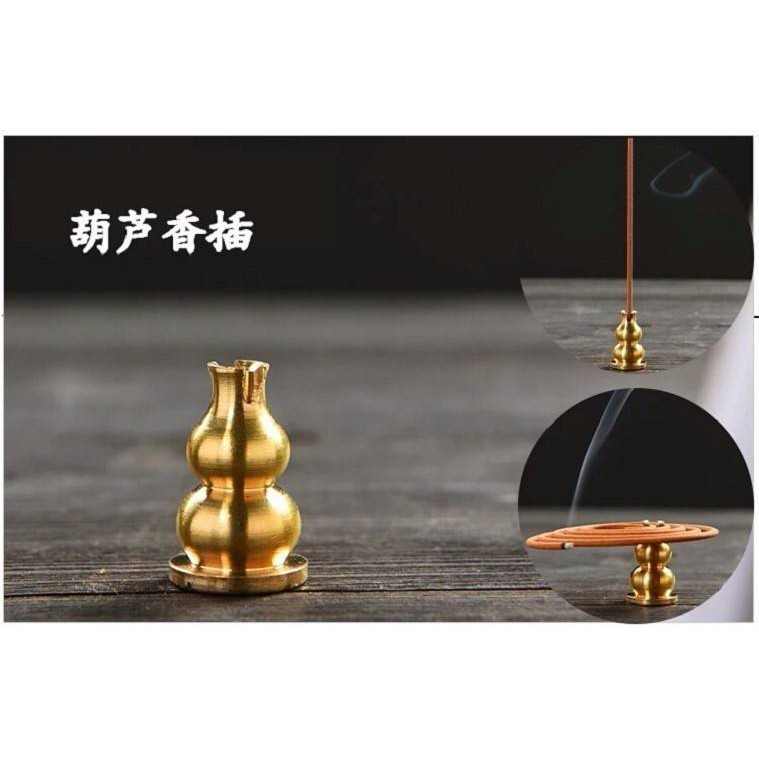 Trụ, Đế cắm nhang, dùng thắp nhang thẳng, nhang vòng, phụ kiện lư xông trầm, trụ cắm nhang combo 10 trụ hợp kim