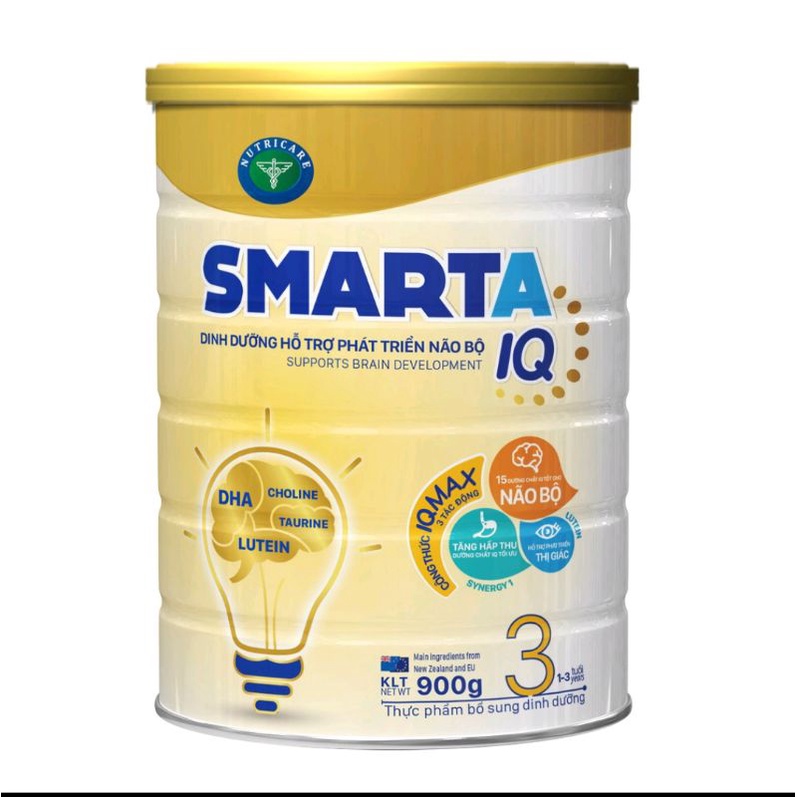 sữa bột smarta iq 3 900g phát triển trí não và thể lực