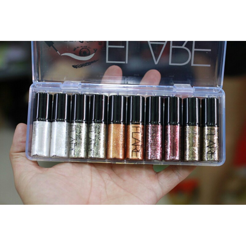 Combo nguyên set nhũ mắt 10 màu tiện lợi | BigBuy360 - bigbuy360.vn