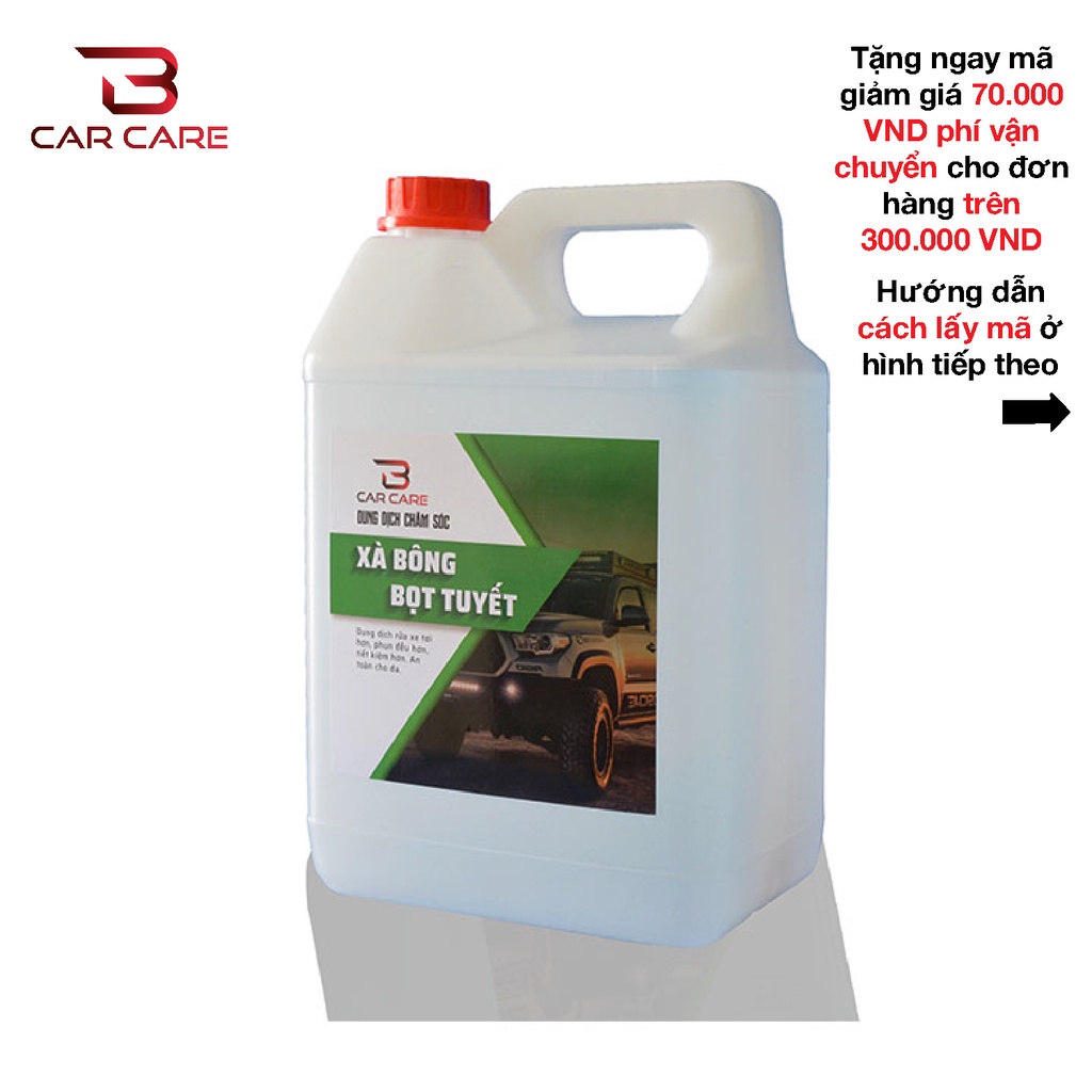 NƯỚC RỬA XE BỌT TUYẾT CHUYÊN DỤNG [5 Lít]