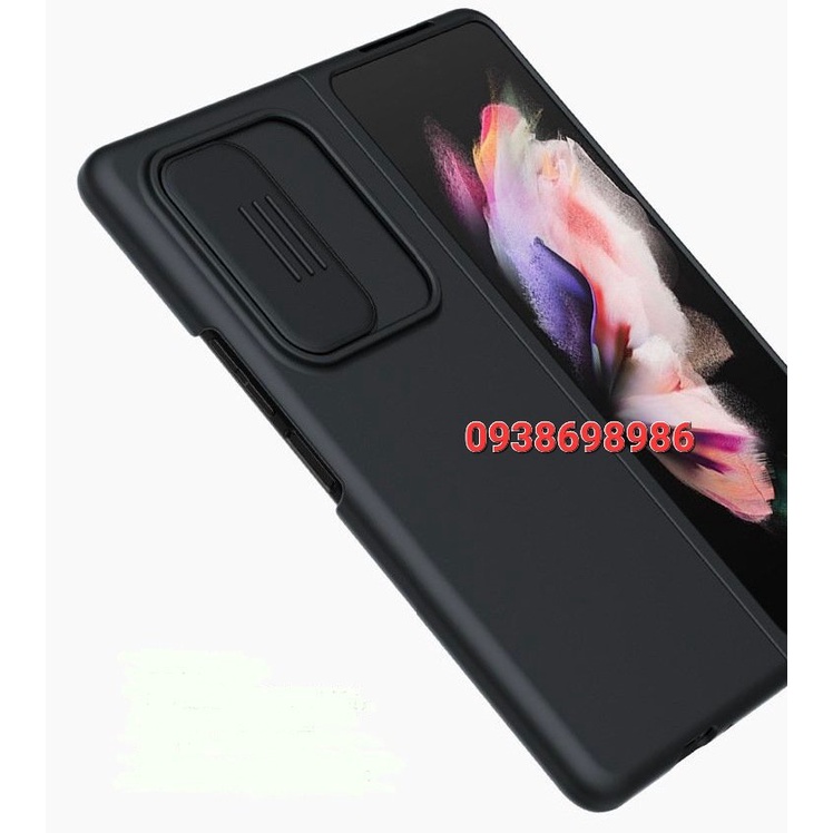 Ốp lưng Z FOLD 3 5G / Z Fold 4 silicon từ tính CamShield Silky chính hãng NILLKIN Thiết kế nắp trượt bảo vệ camera