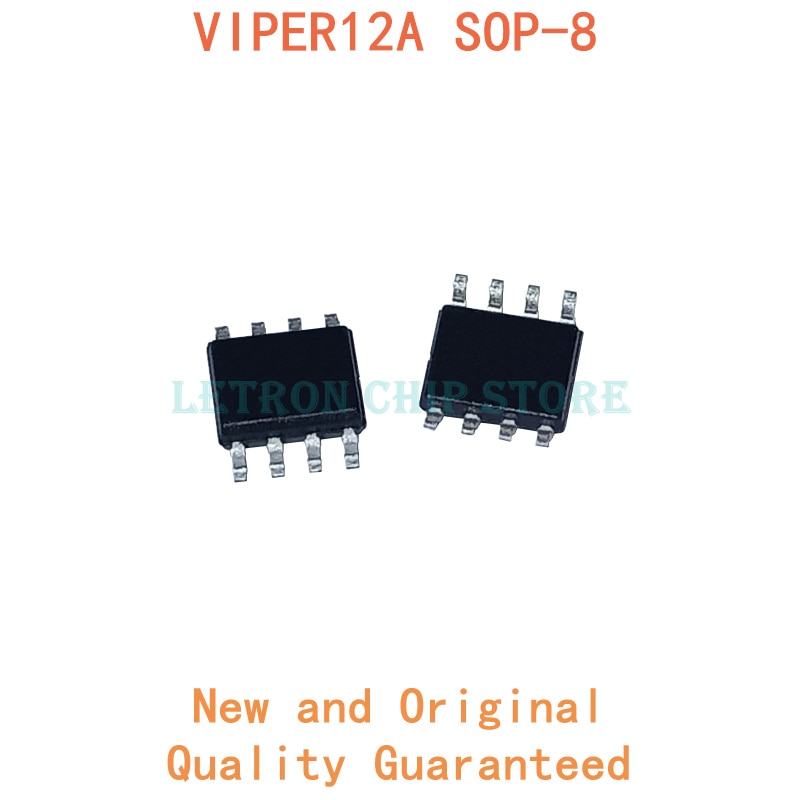 Bộ 10 Ic Chất Lượng Cao Viper12A Sop8 Viper12As Sop-8 Viper12Astr Sop Soic8 Soic-8 Smd Novo E