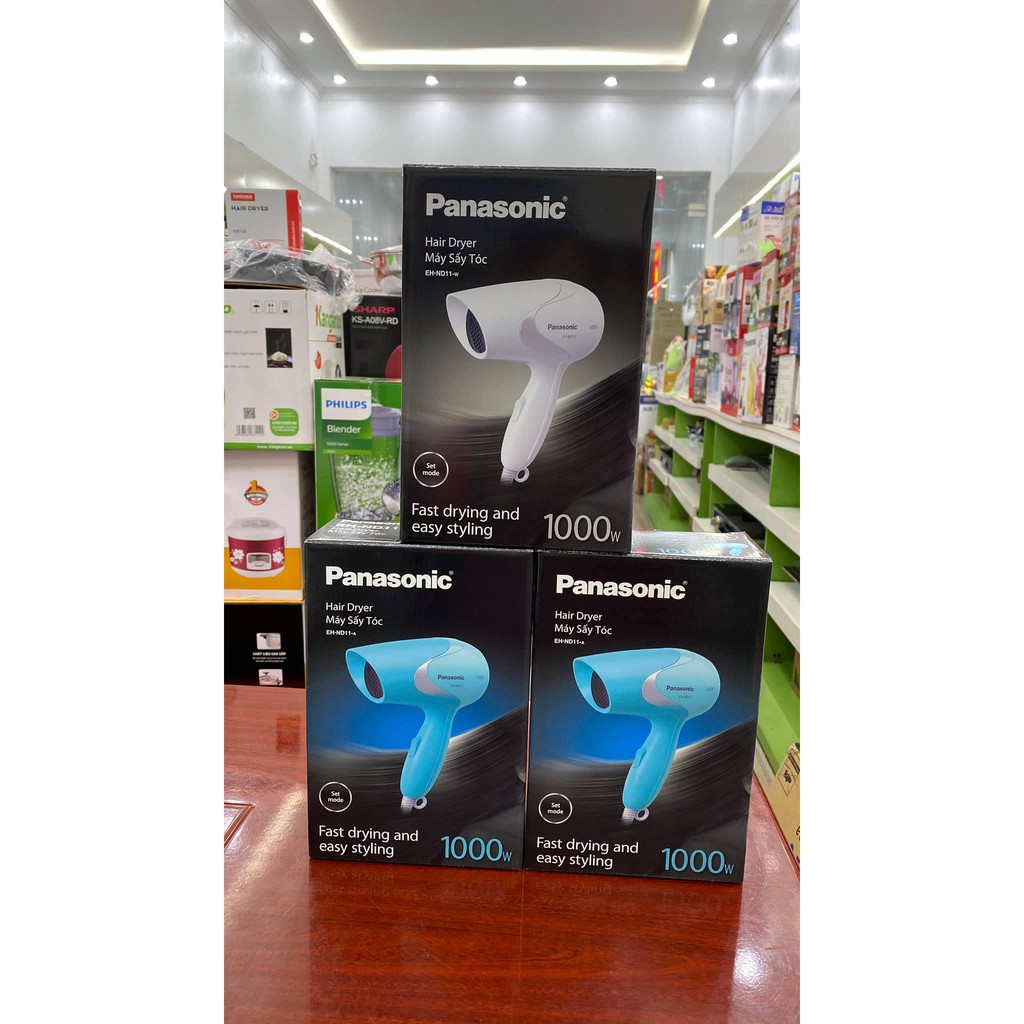 Máy sấy tóc du lịch Panasonic EH-ND11 White & Blue 1000W