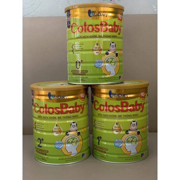 Combo 3lon colosbaby IQ gold  số 0+ 1+ 2+ 800g  Có Tích Điểm