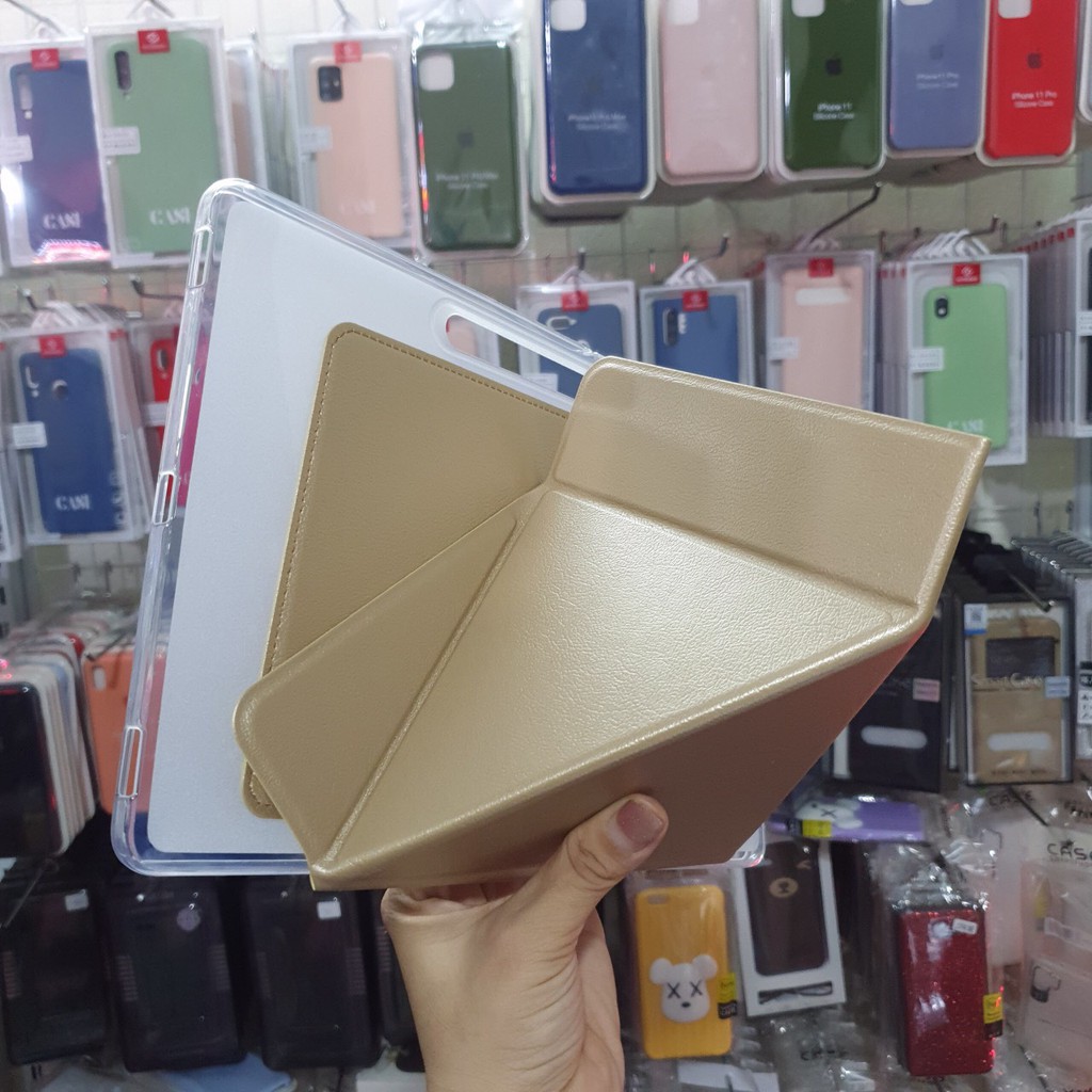 Combo 2 Sản Phẩm Bao Da Samsung Tab S7/ S7 PLUS Chính Hãng Hiệu ONJESS + Dán Cường Lực Dẻo Nano Japan Siêu Bền