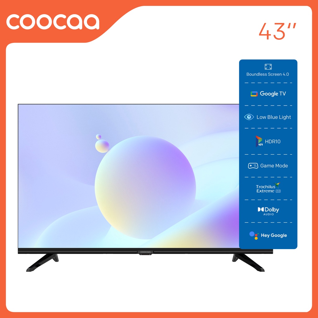 Smart Google Tivi Full HD Coocaa 43inch - Model 43Z72 - Miễn phí lắp đặt