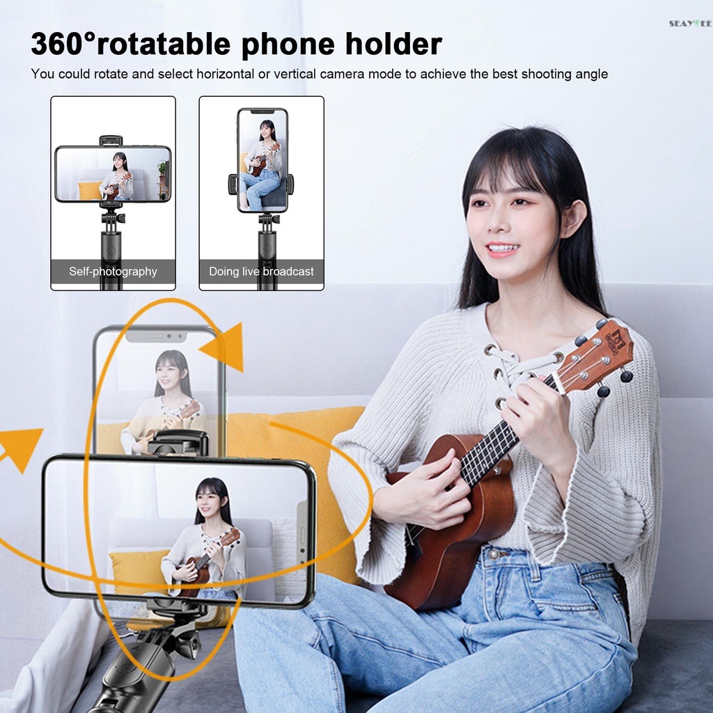 Gậy Chụp Ảnh Selfie Bluetooth Không Dây Có Thể Gập Lại Kèm Điều Khiển Từ Xa Cho Điện Thoại Ios Android | BigBuy360 - bigbuy360.vn