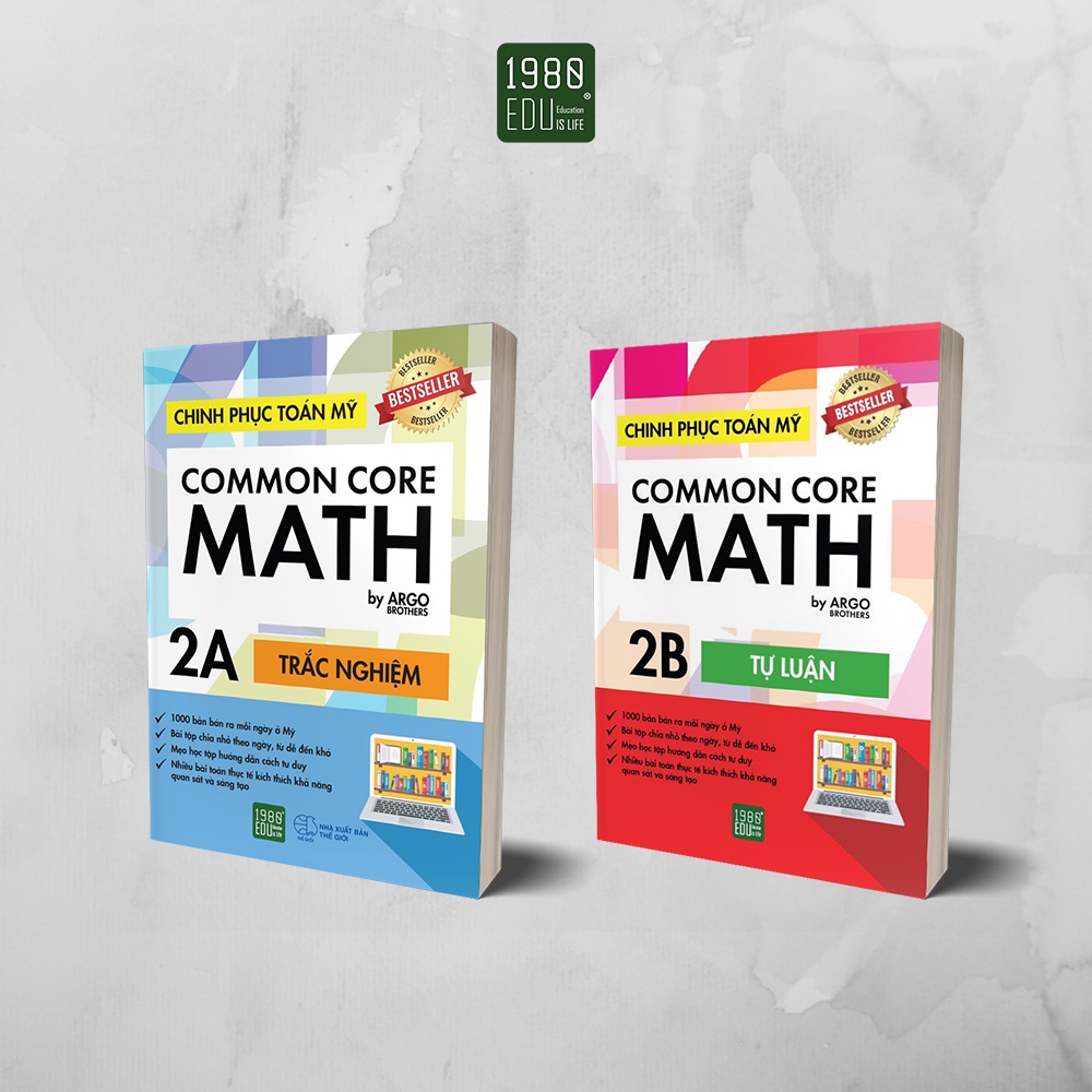 Sách - Combo 2 tập Common Core Lớp 2 (Common Core 2A + 2B) - 1980Books