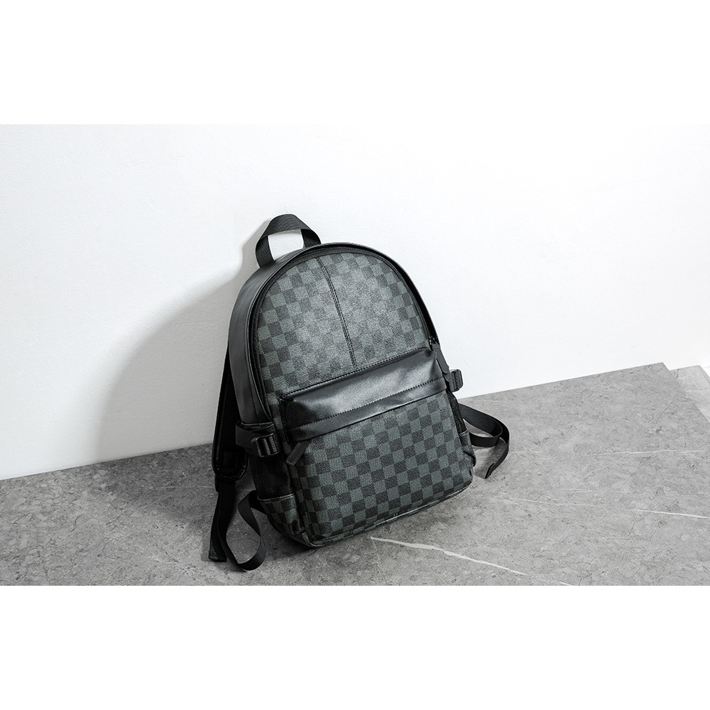 Balo da unisex chống nước phong cách Hàn Quốc bh 6 tháng B301-8Caro