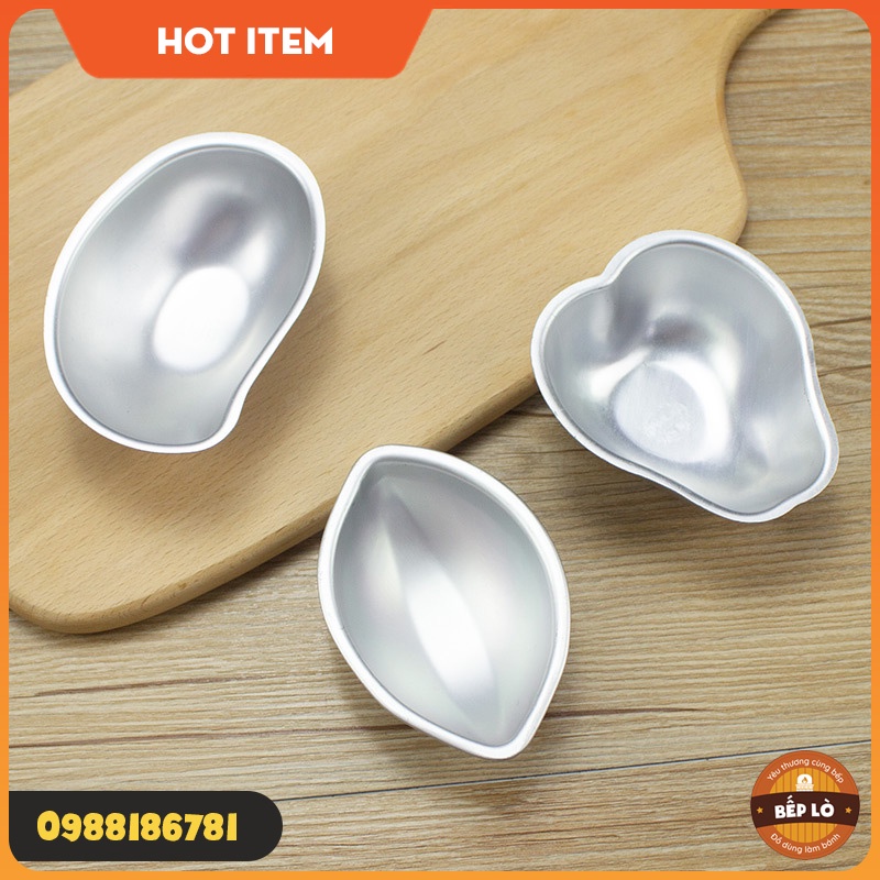 Khuôn bánh pudding bánh rau câu hoa quả lê / táo / xoài / chanh / đào / đu đủ