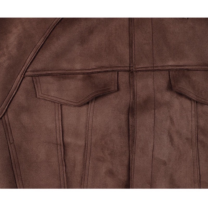 Áo khoác Da lộn Da bò thật Fog