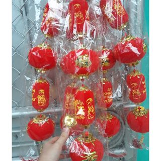 Dây đèn lồng treo trang trí tết vạn sự như ý an khang thịnh vượng 70cm