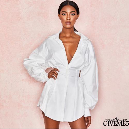  Đầm nữ tay dài cổ chữ V thời trang quyến rũ | BigBuy360 - bigbuy360.vn