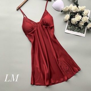 Sét 2 dây lụa, đồ bộ ngủ hai dây mặc nhà có mút ngực đủ size