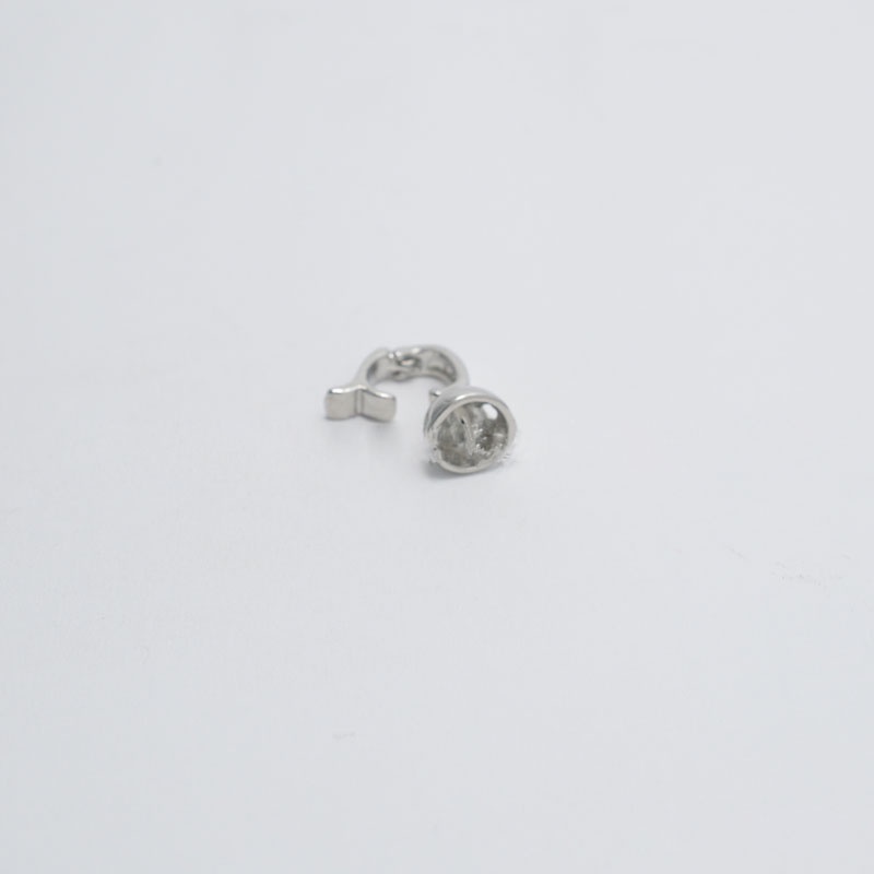 [K23B] Phụ kiện trang sức (DIY) - Chốt khóa 2 chiều tròn nạm đá làm vòng cổ vòng tay