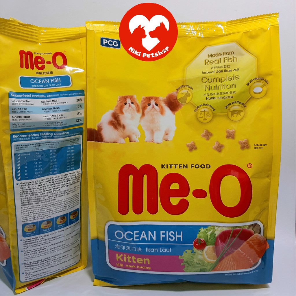 Thức Ăn Cho Mèo Con Hạt Me-O Kitten 1.1Kg Vị Cá Biển - Miki Petshop