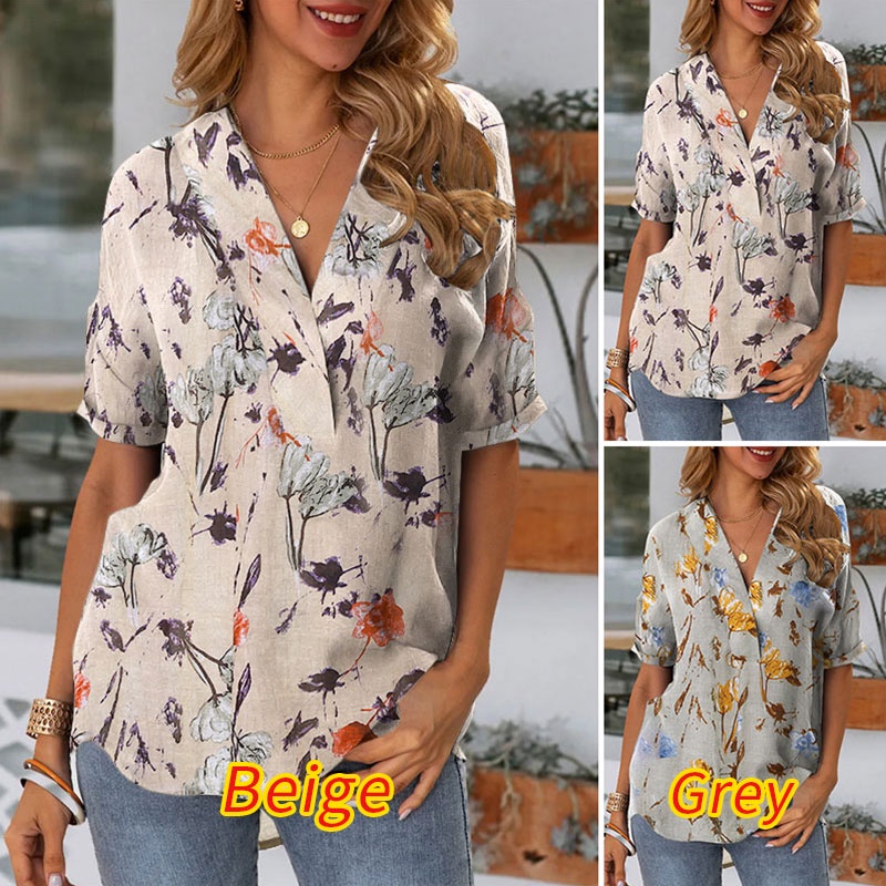 Áo Zanzea tay lửng cổ chữ v phong cách Châu Âu vintage cho nữ