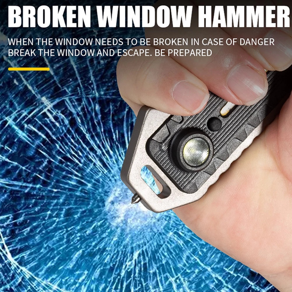 Đèn LED COB Mini Chống Thấm Nước Đa Năng Kèm Móc Khóa Tiện Dụng Cho Leo Núi / Cắm Trại