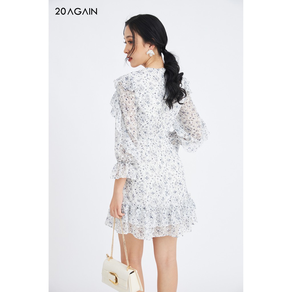 Đầm xòe dài tay gấu 2 tầng bèo - 20 Again - DEC0054 | BigBuy360 - bigbuy360.vn