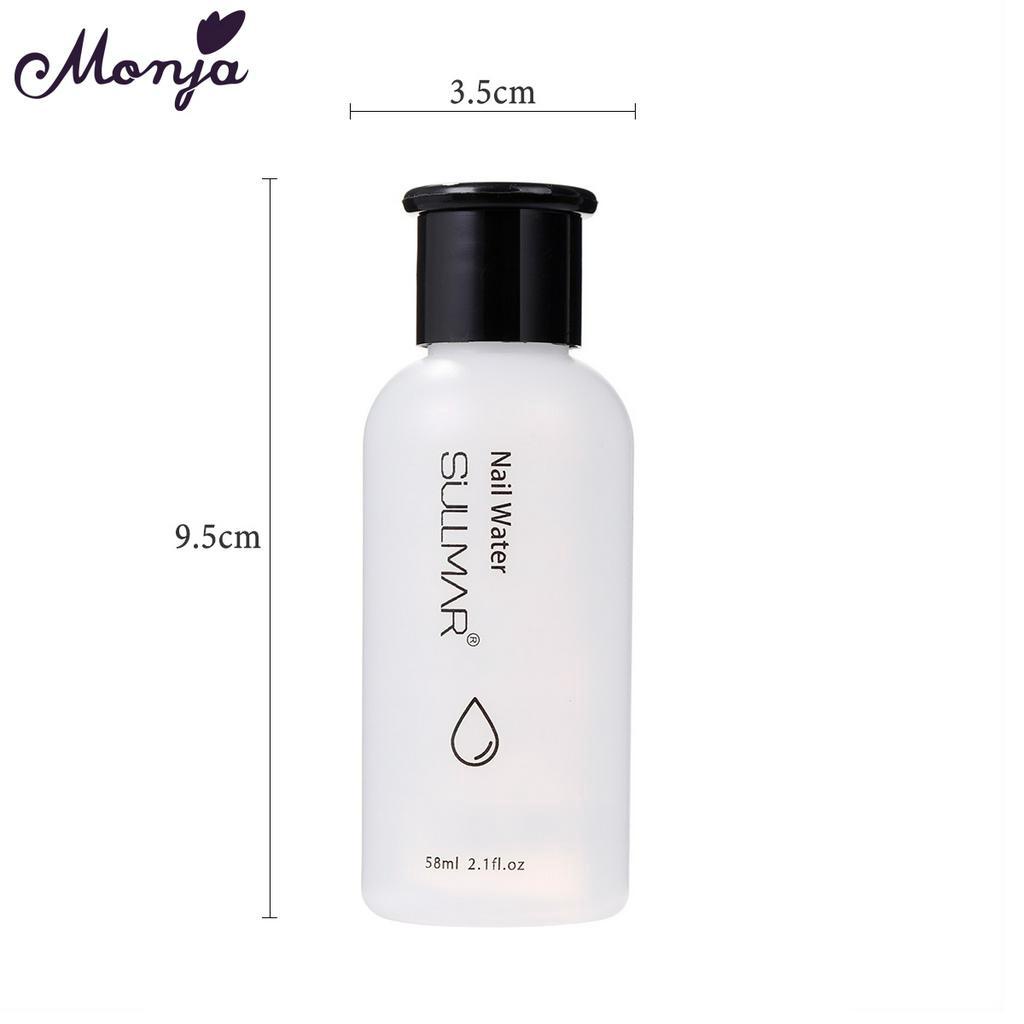 MONJA [Hàng mới về] Dung Dịch Loại Bỏ Sơn Móng Tay Uv Hiệu Ứng Lấp Lánh Tiện Dụng 58ml