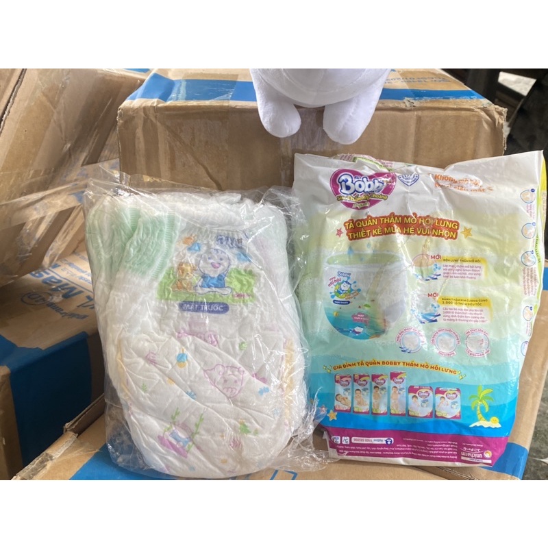 ( Tặng mền Hươu) Combo 100 tã quần Boppy size M (6-10 kg) ( hàng bóc tách khuyến mãi hộp 4 miếng)