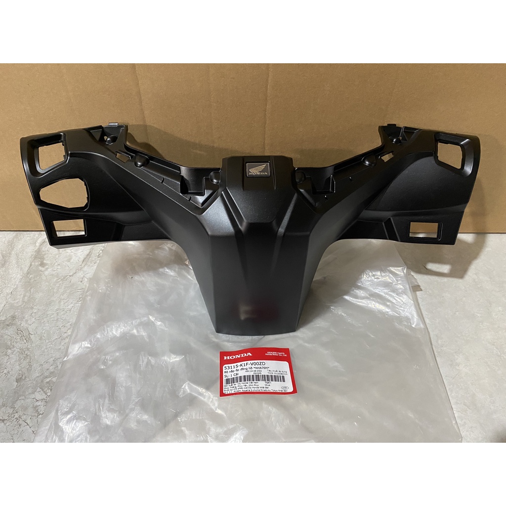 Bộ nắp ốp sau tay lái - gáy HONDA AIR BLADE 125&150 năm 2020-2021 màu Đen nhám. *NHA76M* 53115K1FV00ZD