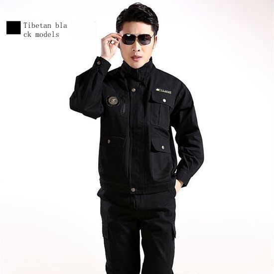 (có hàng) Bộ Đồ Bảo Hộ Lao Động Bằng Vải cotton Một Mảnh Thời Trang Xuân Thu Cho Nam clo