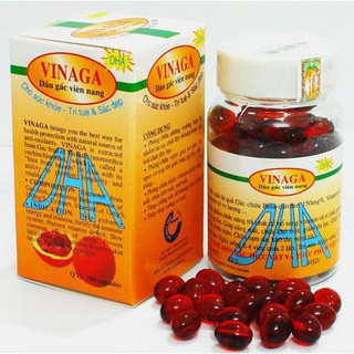 Viên Uống Dầu Gấc Vinaga-DHA 100 Viên Chống Lão Hóa Giúp Đẹp Da, Bổ Mắt - 0305475
