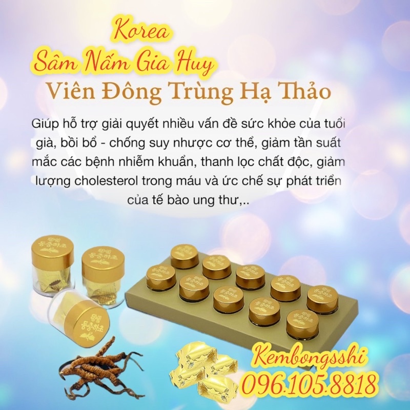[HÀNG MỚI VỀ] Viên Hoàn Đông Trùng Hạ Thảo Hàn Quốc IMPERIAL FAMILY KOREAN CORDYCEPS, Hộp 10 Viên
