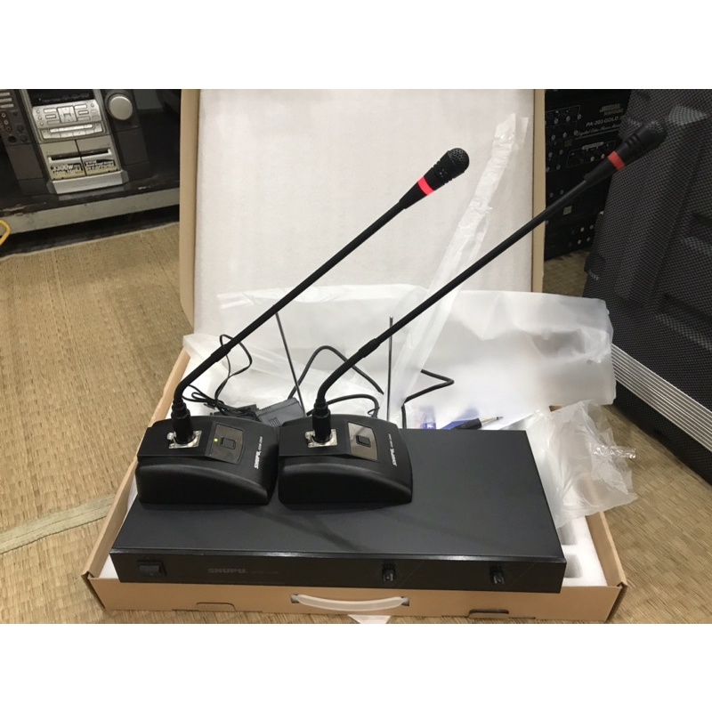 Micro cổ ngỗng không dây SHUPU 2000 Bộ 2 Mic Cao Cấp, Bắt Âm tốt