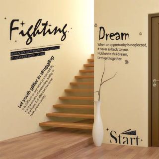 Decal dán tường Fighting . Start . Dream