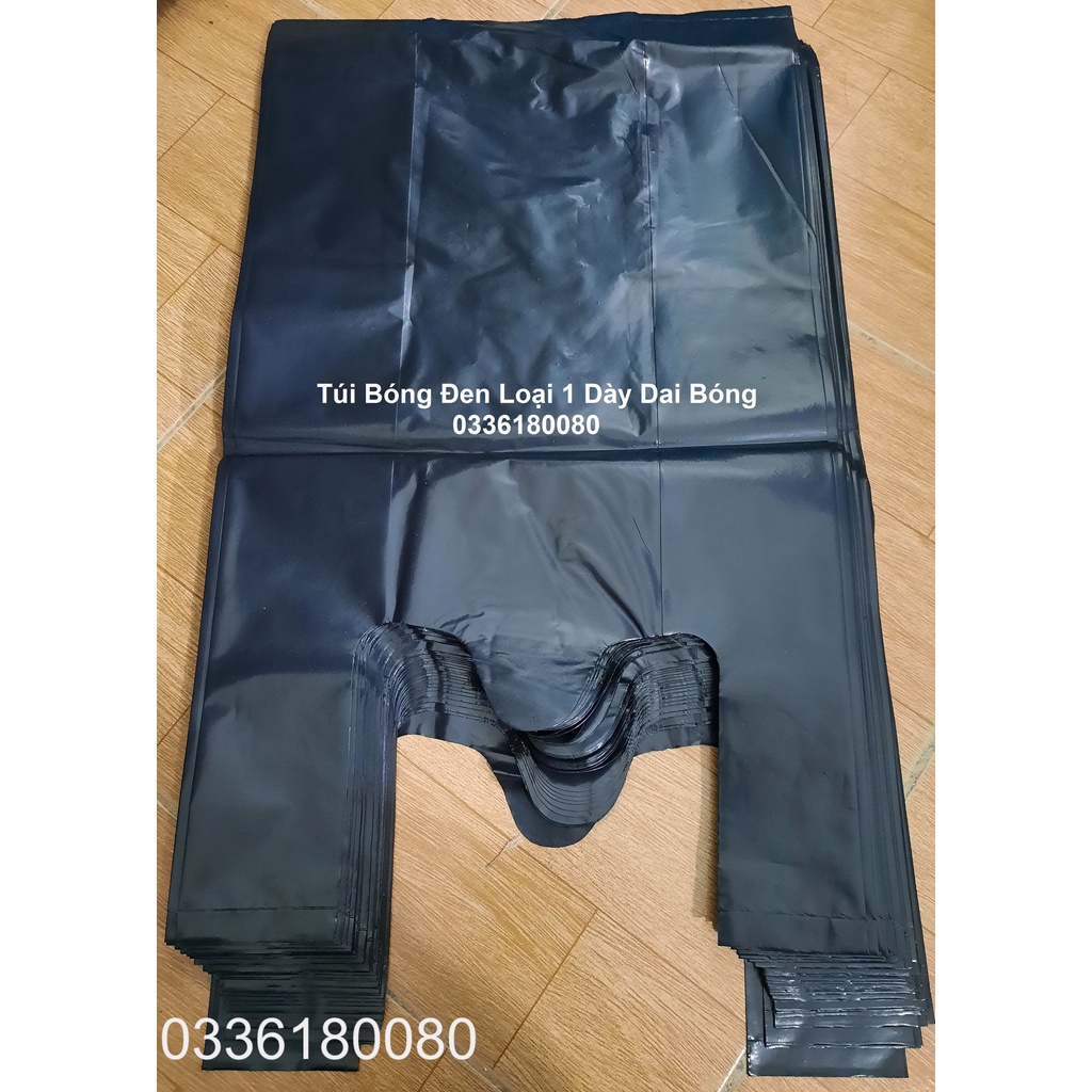 Túi bóng đen gói hàng loại 1, dày dai bóng / túi đựng rác