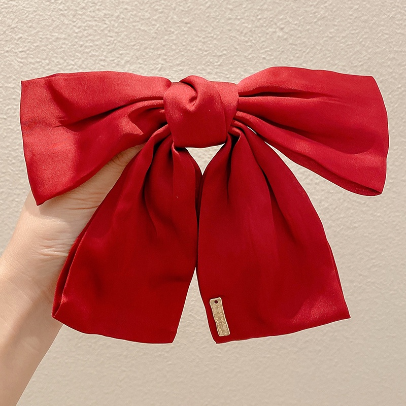 Kẹp Tóc Hình Nơ Lớn Bằng Ruy Băng Thời Trang Hàn Quốc Cho Nữ