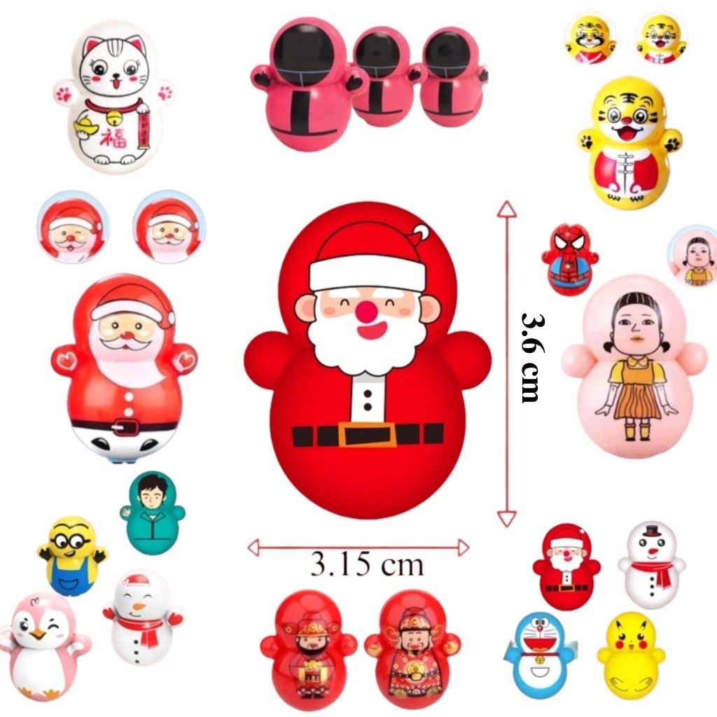 Lật Đật Mini Squid Game Doraemon, Đồ Chơi Cho Bé Giá Rẻ Nhiều Mẫu Nhiều Màu Ngộ Nghĩnh, Shop Mẹ Mốc ,LĐMN