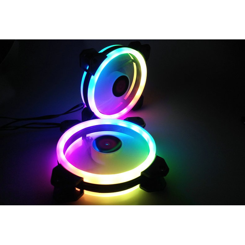 QUẠT VÀ DÂY LED RGB COOLMOON V2 ĐỒNG BỘ ĐIỀU KHIỂN