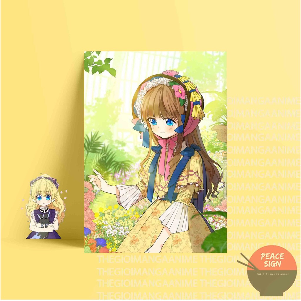 (46 mẫu) Tấm Postcard giấy 260gsm cao cấp MỘT NGÀY NỌ TÔI BỖNG TRỞ THÀNH CÔNG CHÚA A5 anime chibi ảnh đẹp nhiều mẫu