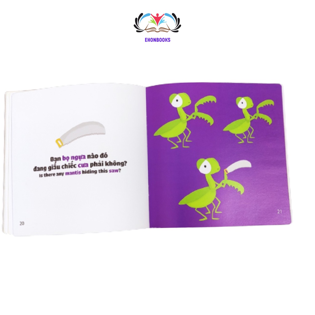 Sách Ehon cho bé 0 3 tuổi - Ehon kỹ năng sống Ra vườn xem ai giấu cái gì wabooks