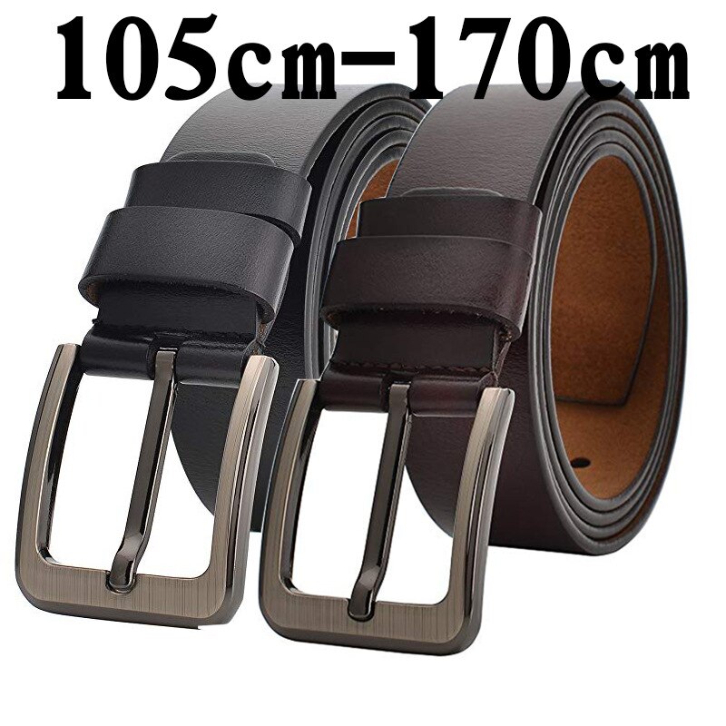 Thắt Lưng Da Bò Chất Lượng Cao Cỡ Lớn 105 110 120 130 140 150 160 170cm Cho Nam