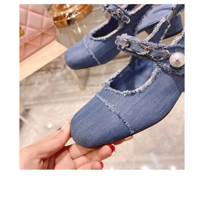 giày miumiu, sandal hở gót mẫu mới chuẩn hàng L1 hộp hồng. fullbox bill túi giấy