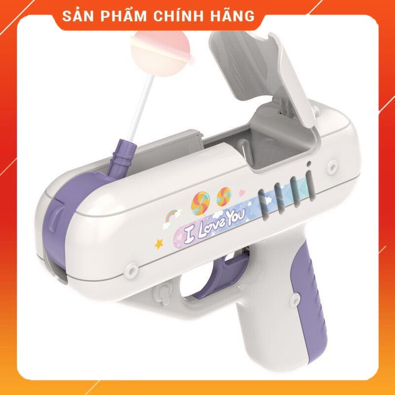Máy bắn kẹo mút, đồ chơi súng bắn kẹo mút hotrend tiktok