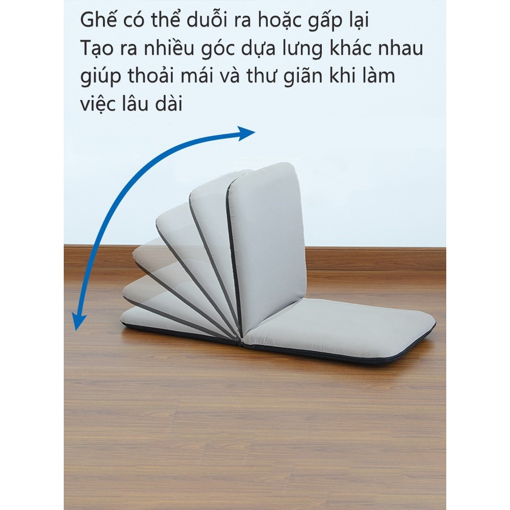 Ghế bệt tựa lưng tatami cao cấp có thể gấp gọn DM911