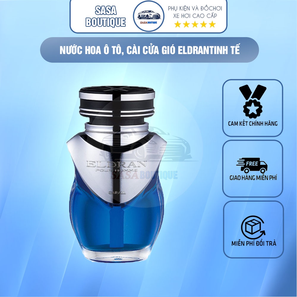Nước hoa ô tô, cài cửa gió Eldran, chính hãng Carall - Nhật Bản