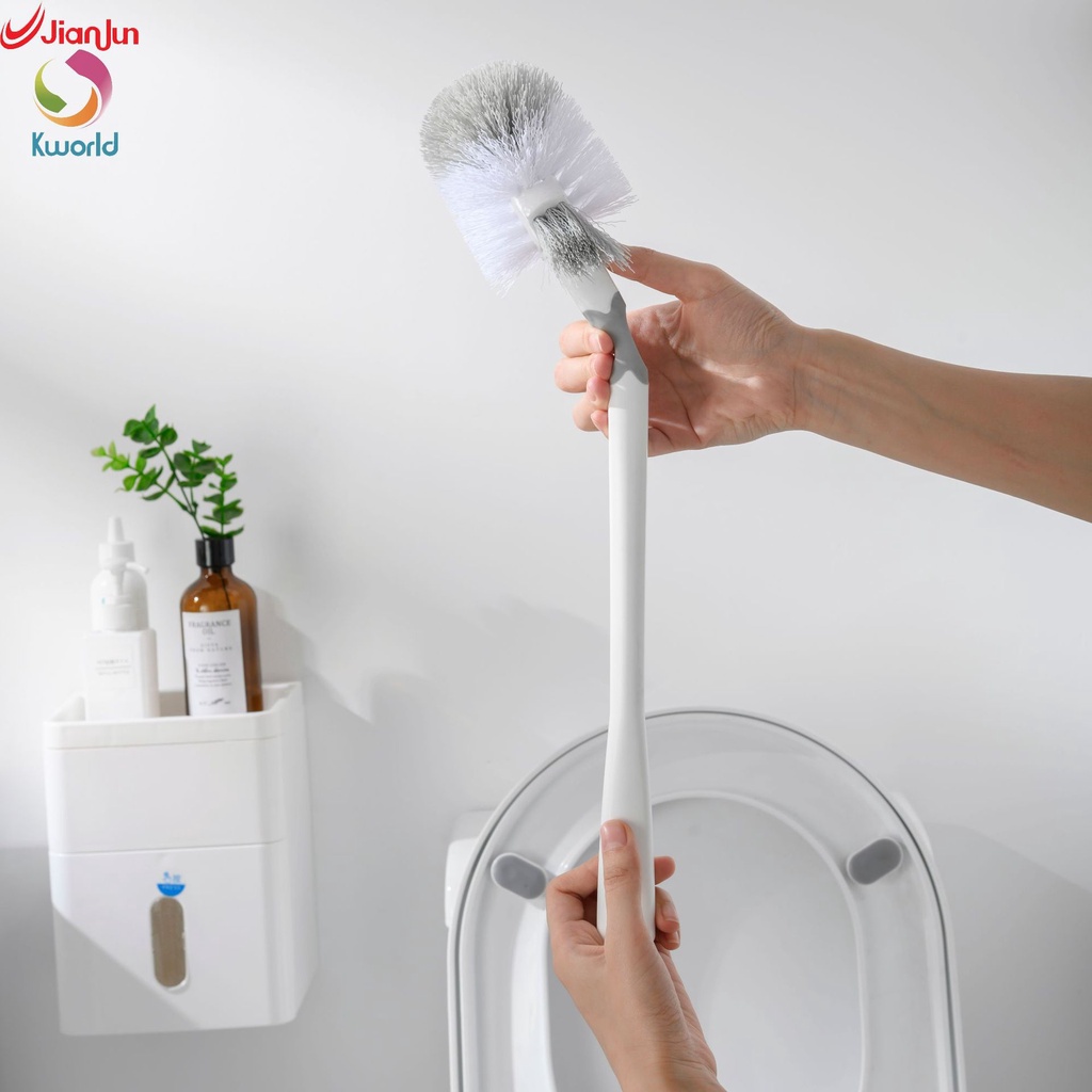 Bộ Bàn Chải Vệ Sinh Toilet Cán Dài Có Thể Uốn Cong Tiện Dụng