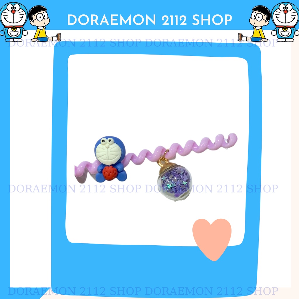 Cột tóc lò xo dễ thương Doraemon
