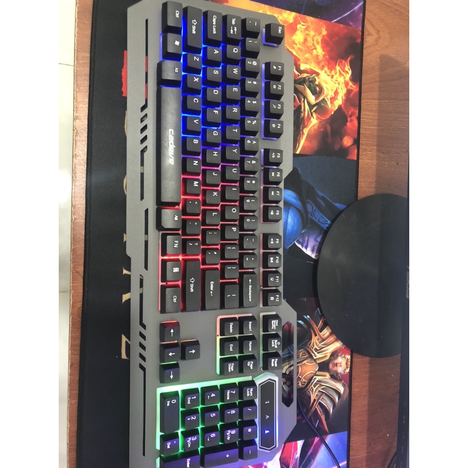 Bàn Phím máy tính + Chuột Chơi Game, Bàn phím và chuột phát sáng có dây USB, LED đổi Màu, Bàn phím và chuột máy tính.