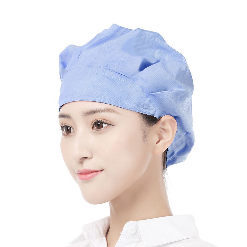 Kitchen hat women's cotton home cooking chef hat nurse hygiene dust cap anti-fume baking work hat