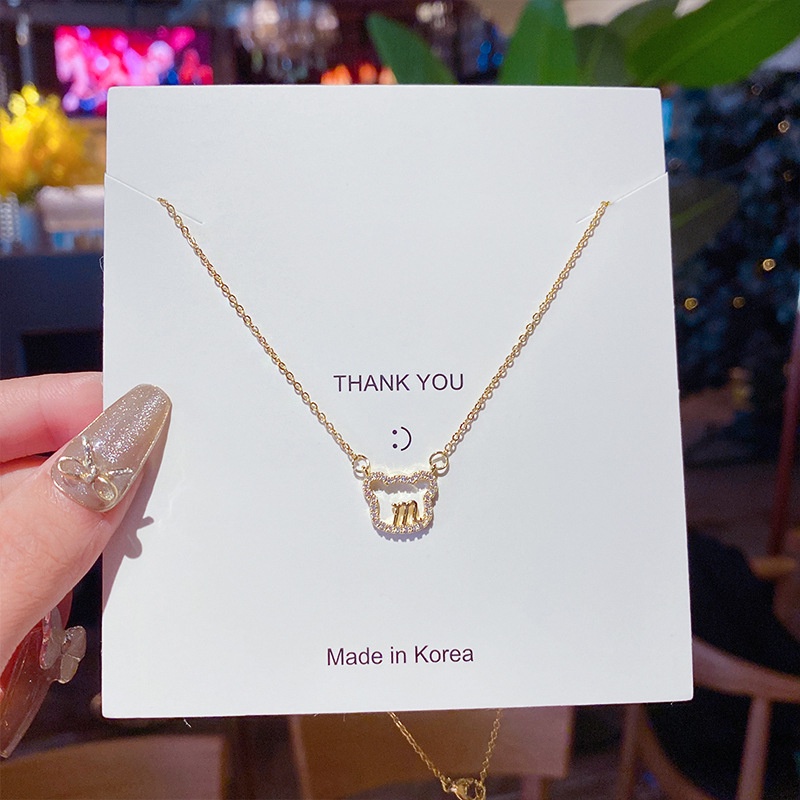 Dây chuyền titan nữ không gỉ mặt hình gấu xinh xắn đáng yêu thời trang ins hàn quốc trẻ trung mẫu mới